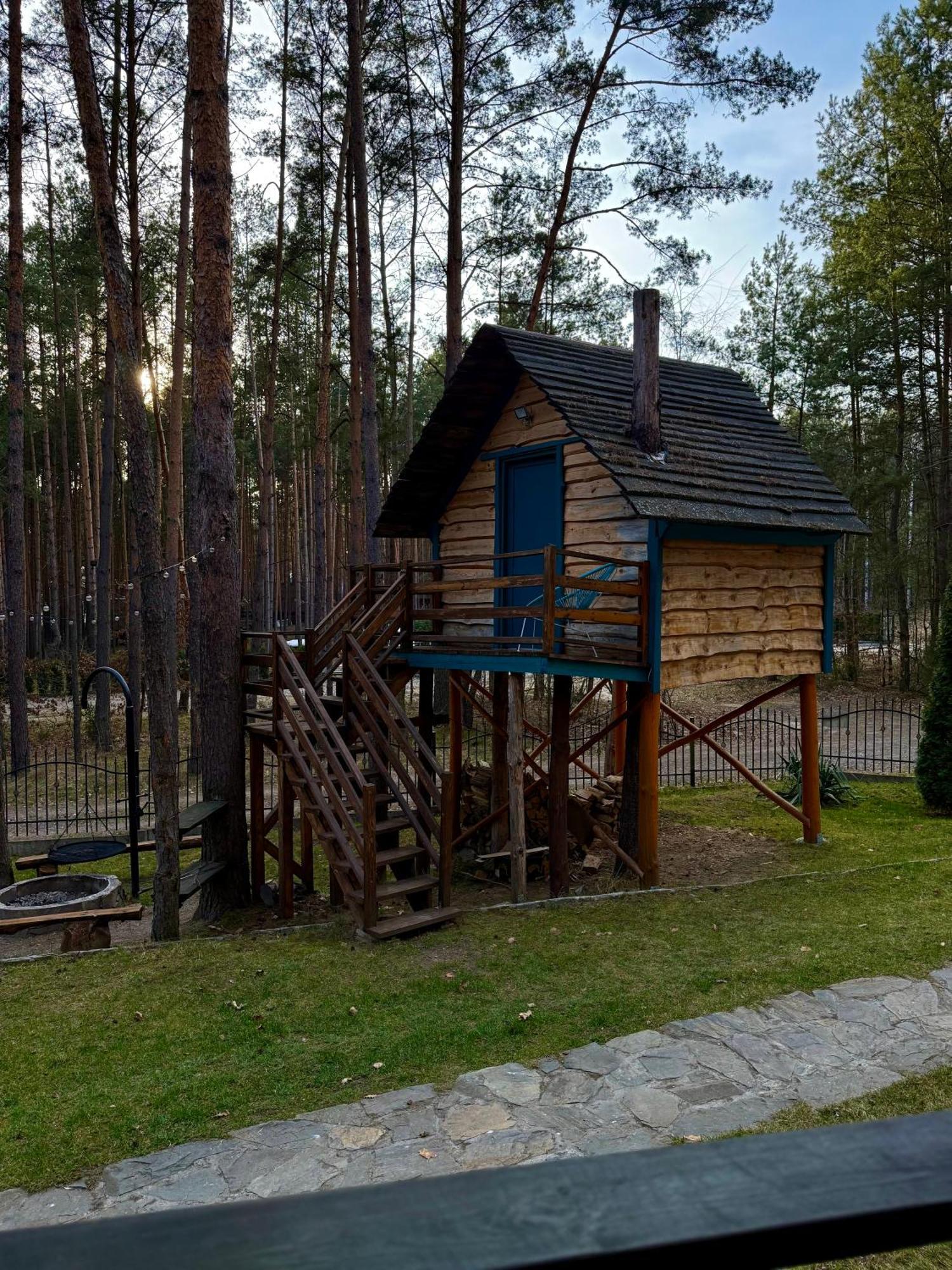 Domek w lesie nad zalewem Chancza Zewnętrze zdjęcie