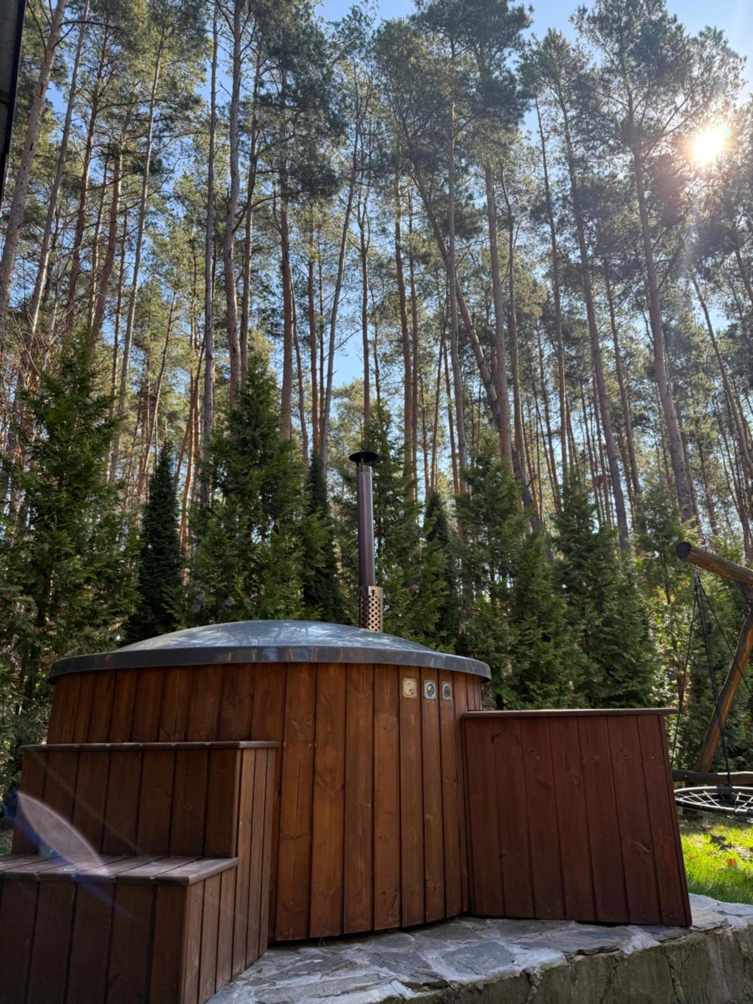 Domek w lesie nad zalewem Chancza Zewnętrze zdjęcie